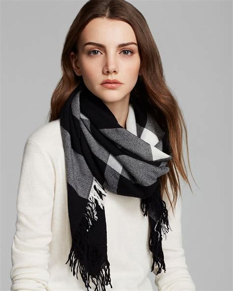 burberry color check wool scarf sale